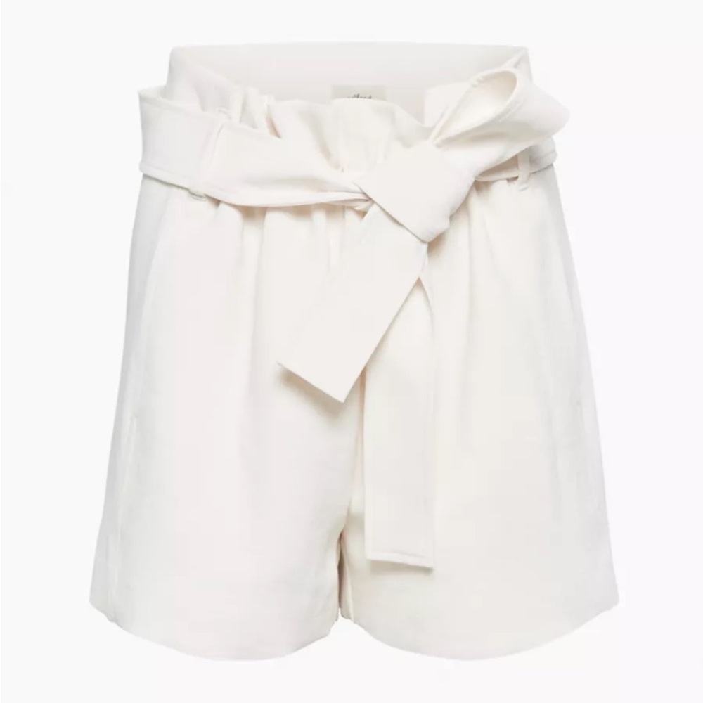 ✨ Wilfred Paperbag Short High Waisted Short, Ivory, Size 4